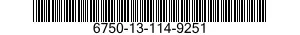 6750-13-114-9251 DEVELOPER,PHOTOGRAPHIC 6750131149251 131149251