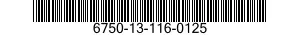 6750-13-116-0125  6750131160125 131160125