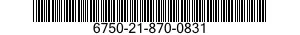 6750-21-870-0831  6750218700831 218700831