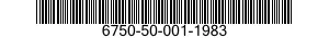 6750-50-001-1983 DEVELOPER,PHOTOGRAPHIC 6750500011983 500011983
