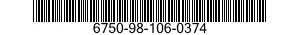 6750-98-106-0374 PAPER,PHOTOGRAPHIC 6750981060374 981060374