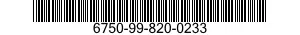 6750-99-820-0233 DEVELOPER,PHOTOGRAPHIC 6750998200233 998200233