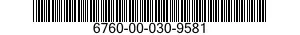 6760-00-030-9581  6760000309581 000309581