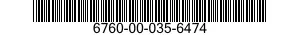 6760-00-035-6474  6760000356474 000356474