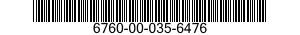 6760-00-035-6476  6760000356476 000356476