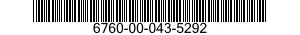6760-00-043-5292  6760000435292 000435292