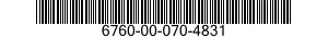 6760-00-070-4831  6760000704831 000704831