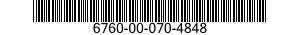 6760-00-070-4848  6760000704848 000704848