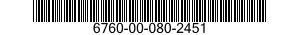 6760-00-080-2451  6760000802451 000802451