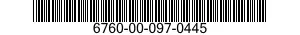 6760-00-097-0445  6760000970445 000970445