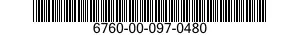 6760-00-097-0480  6760000970480 000970480