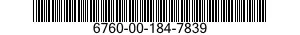 6760-00-184-7839  6760001847839 001847839