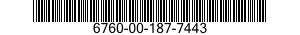 6760-00-187-7443  6760001877443 001877443