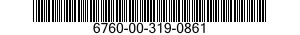 6760-00-319-0861  6760003190861 003190861