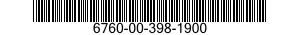6760-00-398-1900  6760003981900 003981900