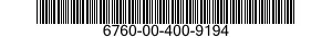 6760-00-400-9194  6760004009194 004009194