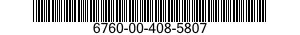 6760-00-408-5807  6760004085807 004085807