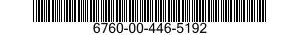6760-00-446-5192  6760004465192 004465192