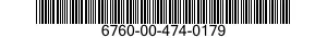 6760-00-474-0179  6760004740179 004740179