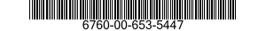 6760-00-653-5447  6760006535447 006535447