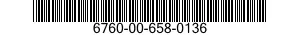 6760-00-658-0136  6760006580136 006580136