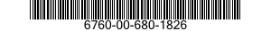 6760-00-680-1826  6760006801826 006801826