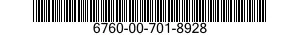 6760-00-701-8928  6760007018928 007018928