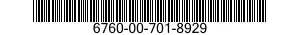 6760-00-701-8929  6760007018929 007018929