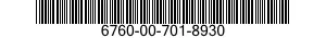 6760-00-701-8930  6760007018930 007018930