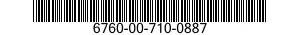 6760-00-710-0887  6760007100887 007100887