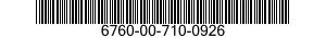 6760-00-710-0926  6760007100926 007100926