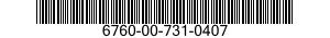 6760-00-731-0407  6760007310407 007310407