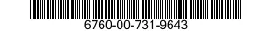 6760-00-731-9643  6760007319643 007319643