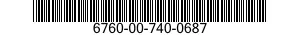 6760-00-740-0687  6760007400687 007400687