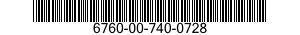 6760-00-740-0728  6760007400728 007400728
