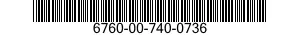 6760-00-740-0736  6760007400736 007400736