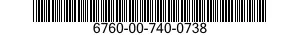 6760-00-740-0738  6760007400738 007400738