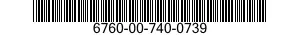 6760-00-740-0739  6760007400739 007400739