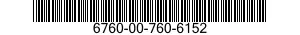 6760-00-760-6152  6760007606152 007606152