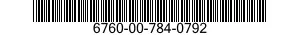 6760-00-784-0792  6760007840792 007840792