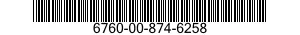 6760-00-874-6258  6760008746258 008746258