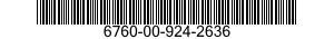 6760-00-924-2636  6760009242636 009242636