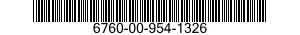 6760-00-954-1326  6760009541326 009541326