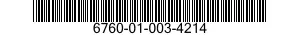 6760-01-003-4214  6760010034214 010034214