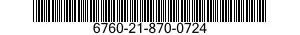 6760-21-870-0724  6760218700724 218700724