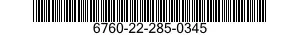 6760-22-285-0345 SWIVEL AND LINK ASSEMBLY 6760222850345 222850345