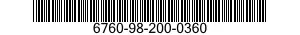 6760-98-200-0360 ADAPTER,PHOTOGRAPHIC FILM PACK 6760982000360 982000360