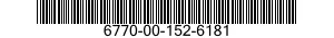 6770-00-152-6181 FILM,PHOTOGRAPHIC,PROCESSED 6770001526181 001526181