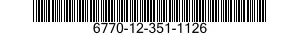 6770-12-351-1126 FILM,PHOTOGRAPHIC,PROCESSED 6770123511126 123511126