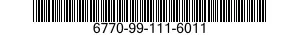 6770-99-111-6011 FILM,PHOTOGRAPHIC,PROCESSED 6770991116011 991116011
